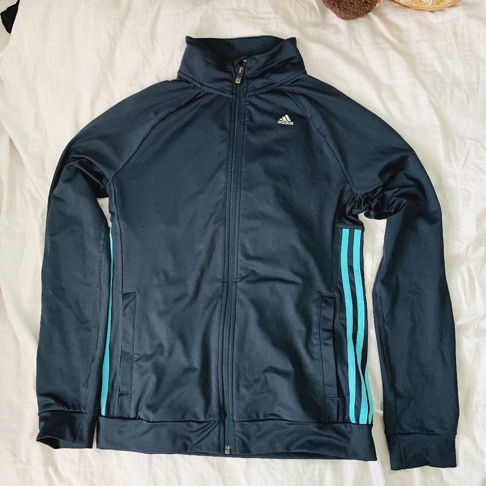 ADIDAS Track Jacket Sportswear - Green Blue
